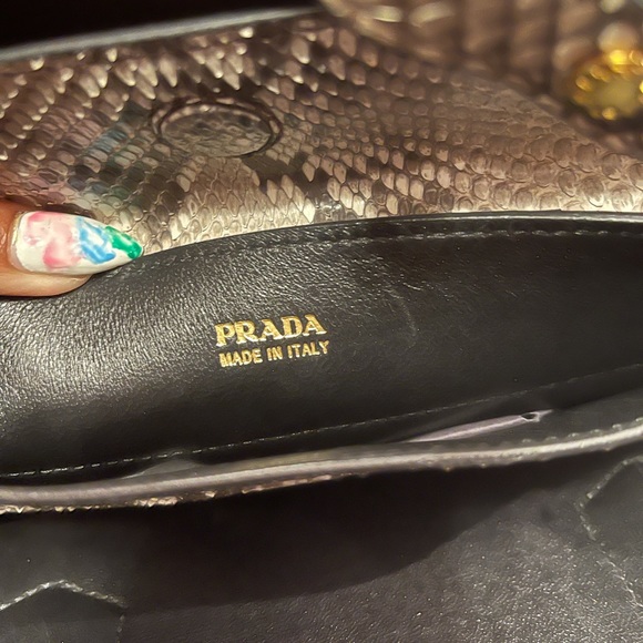 Prada python large double bag - Picture 11 of 11